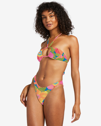 6 Sunny Coast Multi Triangle Bikini Top Multicolor ABJX300870 Billabong