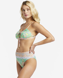 2 La Mer Coco Bralette Bikini Top Green ABJX300879 Billabong