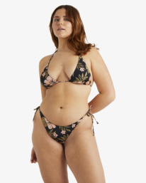 8 Hooked On Tropics Multi Tri Bikini Top Black ABJX300942 Billabong