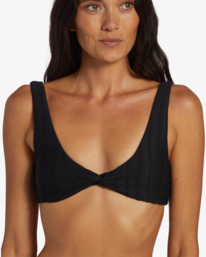3 Coral Gardeners Wave Trip Twisted Tank Bikini Top Black ABJX300961 Billabong