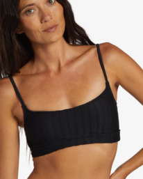 3 Coral Gardeners Wave Trip Banded Tank Bikini Top Black ABJX300962 Billabong