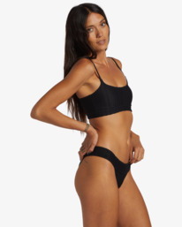 1 Coral Gardeners Wave Trip Banded Tank Bikini Top Black ABJX300962 Billabong