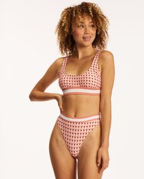 1 Let Me Check Maui Maya Bikini Bottoms Orange ABJX400104 Billabong