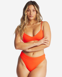 billabong, Summer High Maui Rider Bas de bikini, ORANGE CRUSH (ocu) Summer High Maui Rider - Bikini Bottoms for Women ABJX400214