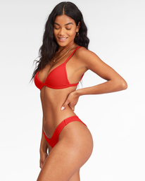 2 Tanlines Tanga Bikini Bottoms Red ABJX400305 Billabong