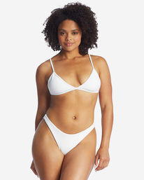 1 Tanlines Tanga Bikini Bottoms White ABJX400305 Billabong