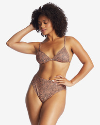 billabong, Hidden Shore High Maui High-Waisted Bikini Bottoms, TOFFEE (tof) HIDDEN SHORE HIGH MAUI ABJX400417