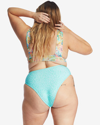 3 Sweet Tropics Reversible Rise Bikini Bottoms Grey ABJX400431 Billabong
