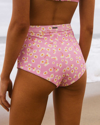 1 Daisy Craze Avalon High-Waisted Bikini Bottoms  ABJX400441 Billabong
