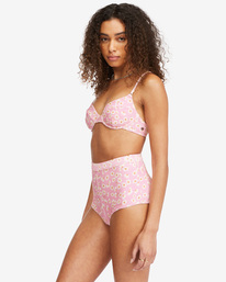 3 Daisy Craze Avalon High-Waisted Bikini Bottoms  ABJX400441 Billabong