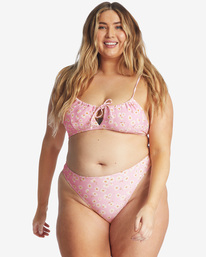4 Daisy Craze Havana Cheeky Bikini Bottoms Pink ABJX400442 Billabong