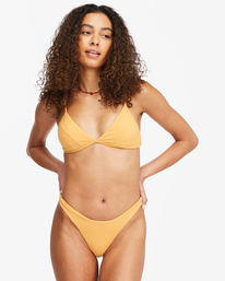 2 So Dazed Tanga Skimpy Bikini Bottoms Yellow ABJX400447 Billabong