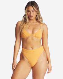 10 So Dazed Maui Rider High-Waisted Bikini Bottoms Yellow ABJX400448 Billabong