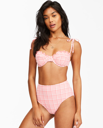 4 Pink Tide Hi Retro Bikini Bottoms Pink ABJX400462 Billabong