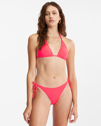 0 Sol Searcher Tie-Side Tanga Bikini Bottoms Pink ABJX400507 Billabong
