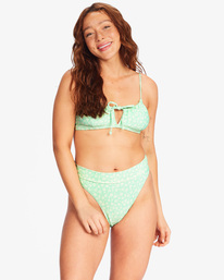 4 Crush On You Maui Rider Bikini Bottoms Green ABJX400549 Billabong