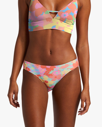 3 Coast Is Clear Lowrider Medium Bikini Bottoms Multicolor ABJX400782 Billabong