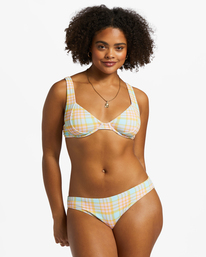 5 Check Please Lowrider - Bas de bikini coupe Medium pour Femme Multicouleurs ABJX400805 Billabong