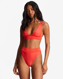3 Lined Up Rise - Bas de bikini pour Femme Rouge ABJX400823 Billabong