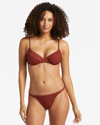 3 Shimmer High Maya Bikini Bottom Red ABJX400902 Billabong