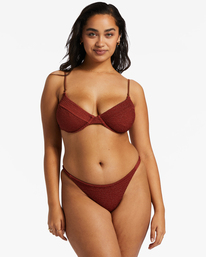 2 Shimmer High Maya Bikini Bottom Red ABJX400902 Billabong