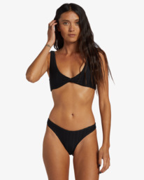 0 Coral Gardeners Wave Trip High Leg Bikini Bottoms Black ABJX400963 Billabong