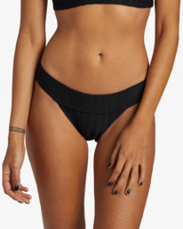 3 Coral Gardeners Wave Trip Skimpy Bikini Bottoms Black ABJX400964 Billabong