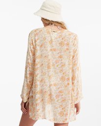 2 Blue Skies Gauze Beach Cover-Up White ABJX600164 Billabong