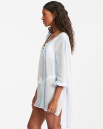 1 Blue Skies Mini Beach Cover-Up Blue ABJX600168 Billabong