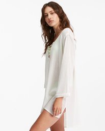 1 Blue Skies Mini Beach Cover-Up White ABJX600183 Billabong