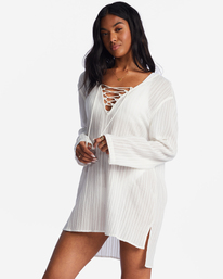 1 Blue Skies Swim Cover Up White ABJX600204 Billabong