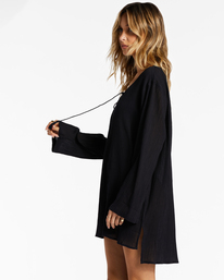 1 Blue Skies Beach Cover-Up Dress Black ABJX600219 Billabong