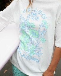 1 In The Garden Boyfriend T-Shirt White ABJZT00546 Billabong