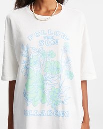 5 In The Garden Boyfriend T-Shirt White ABJZT00546 Billabong