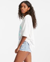 3 In The Garden Boyfriend T-Shirt White ABJZT00546 Billabong