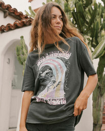 billabong, Summer Tour Boyfriend T-Shirt, OFF BLACK (ofb) Summer Tour - T-Shirt for Women ABJZT00551