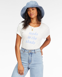 billabong, Made In The Shade T-Shirt Boyfriend, SALT CRYSTAL (scs) MADE IN THE SHADE ABJZT00706