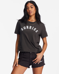 0 Sunrise To Sunset Graphic Rockers T-Shirt Black ABJZT00962 Billabong