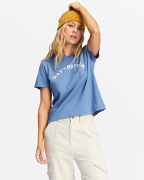 0 Paradise Is Here Graphic Rockers T-Shirt Blue ABJZT00964 Billabong