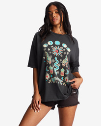 1 Into The Mystic Oversized T-Shirt Black ABJZT01026 Billabong