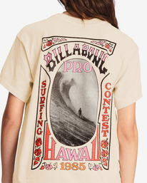 4 Billabong Pro Graphic Boyfriend T-Shirt White ABJZT01073 Billabong
