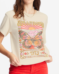3 Magic Maker Graphic Boyfriend T-Shirt White ABJZT01075 Billabong