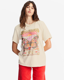 0 Magic Maker Graphic Boyfriend T-Shirt White ABJZT01075 Billabong