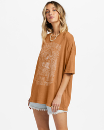 1 Shine For You Oversized T-Shirt Brown ABJZT01137 Billabong