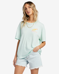 0 Good Tides Oversized T-Shirt Green ABJZT01151 Billabong
