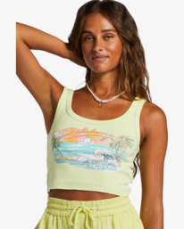 3 Just My Vibe Tank Top Green ABJZT01205 Billabong