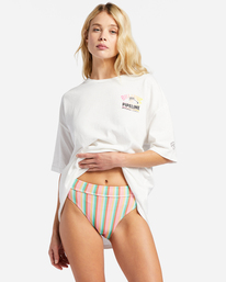 billabong, Pipeline Poster - T-shirt oversize pour Femme, SALT CRYSTAL (scs) Pipeline Poster - Oversized T-Shirt for Women ABJZT01247