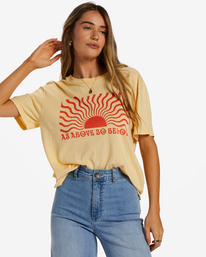 3 As Above So Below T-Shirt Yellow ABJZT01263 Billabong