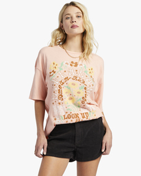 3 Look Up Oversized T-Shirt Pink ABJZT01375 Billabong