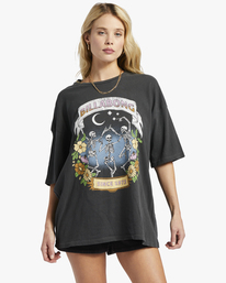 billabong, Midnight Dancer - Oversized T-Shirt for Women, OFF BLACK (ofb) Midnight Dancer - Oversized T-Shirt for Women ABJZT01377